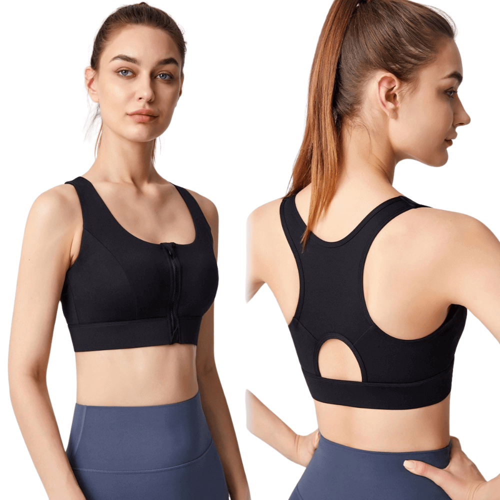 Magic Front Closure Sculpting Sports Bra | Wireless Racerback Design - Magic Bra
