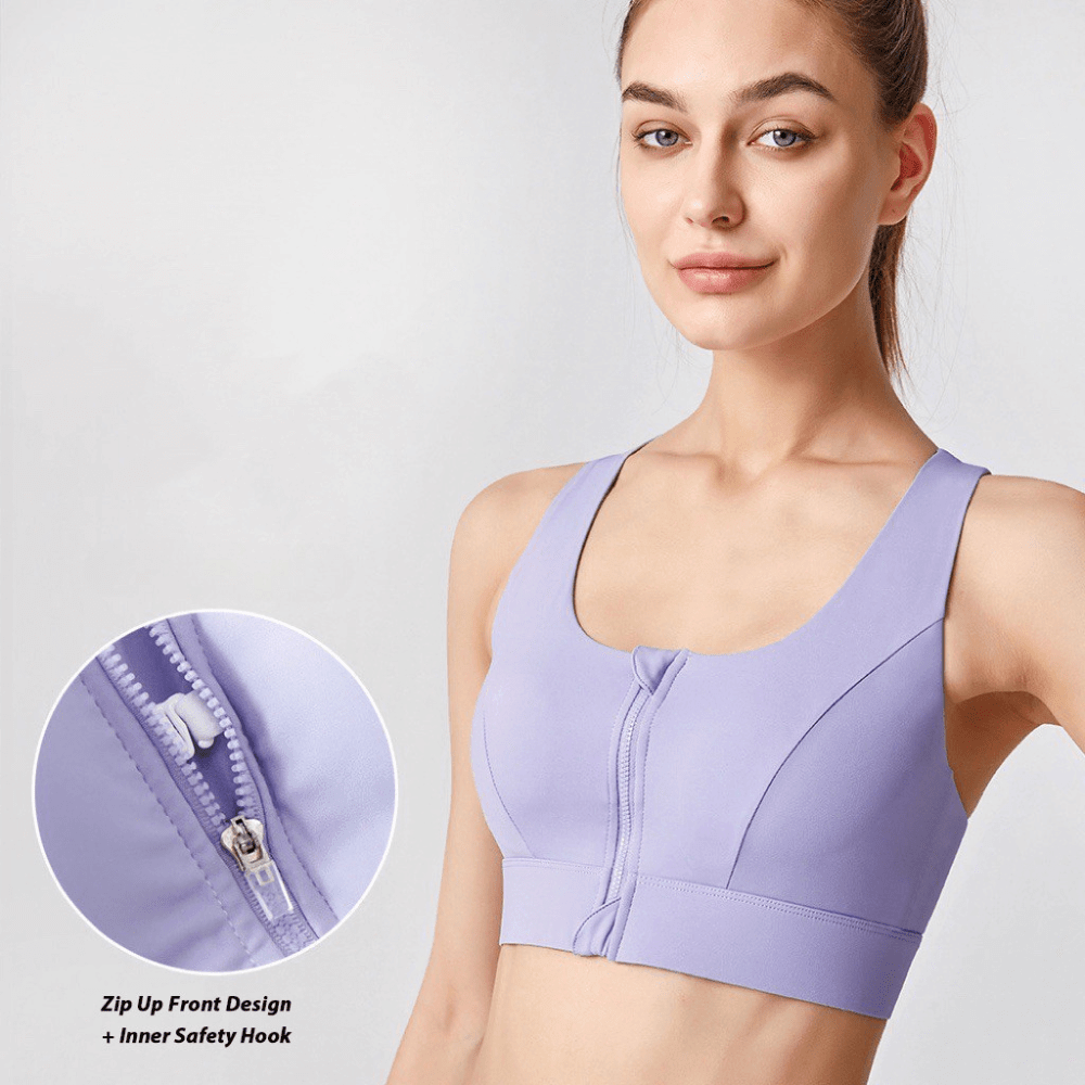 Magic Front Closure Sculpting Sports Bra | Wireless Racerback Design - Magic Bra