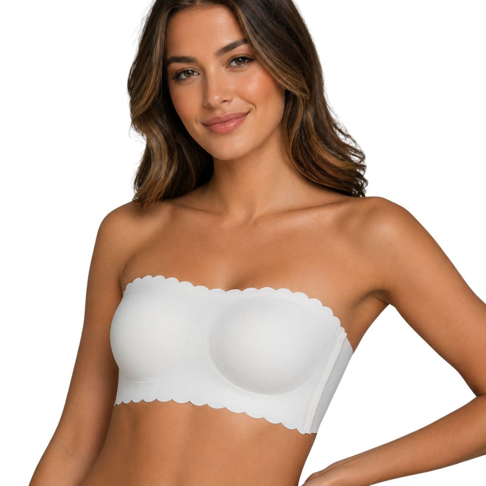 Strapless Push Up Bra | Seamless Anti-Slip Support with Removable Pads | Magic Bra | S-XL