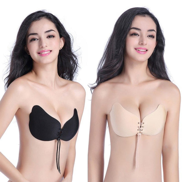 Sexy Self Adhesive Magic Push Up Bra Strapless Invisible Bras Side