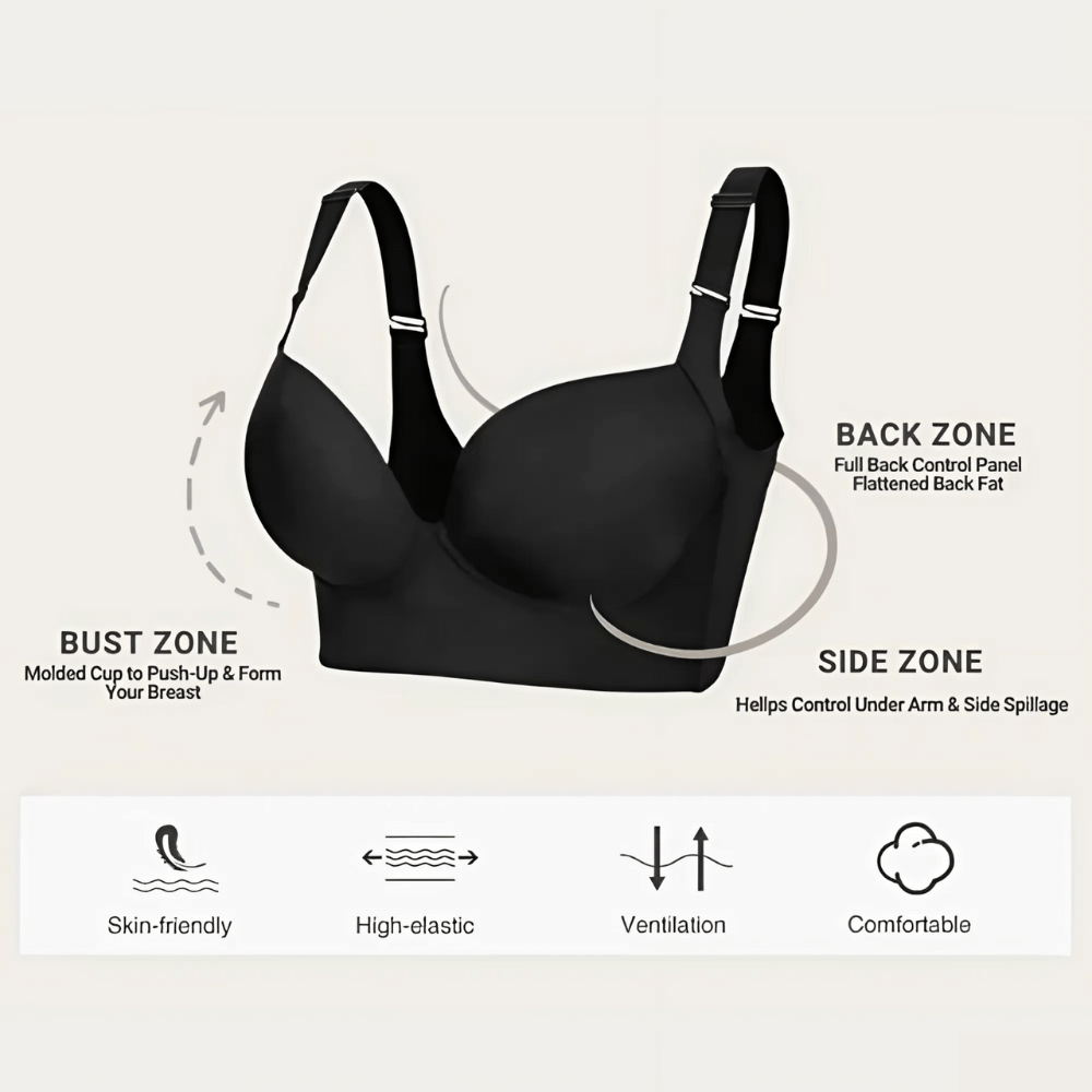 Magic Back Smoothing Push - Up Bra For Cup Size G - J - Magic Bra