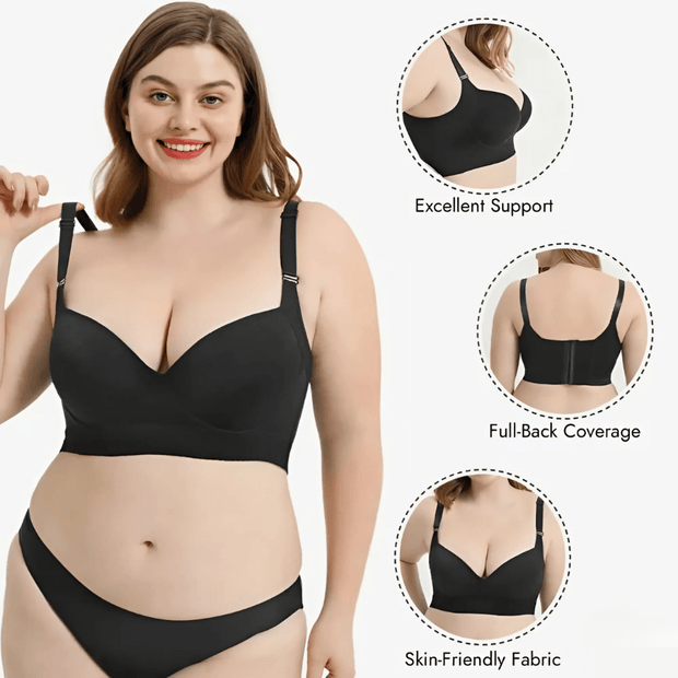 Magic Back Smoothing Push - Up Bra | Full Bust Lifted, Confidence Boosted - Magic Bra