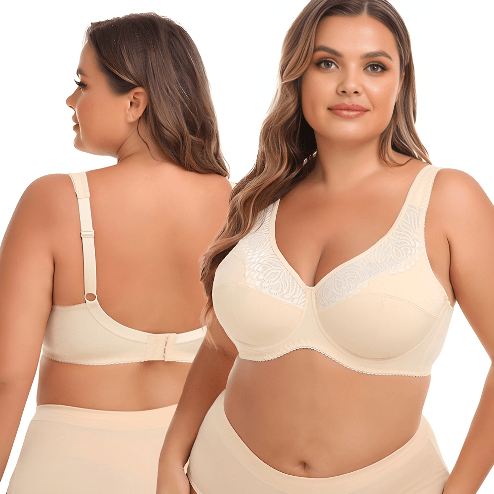 Magic Breathable Full Coverage Support Lift Lace Bra - Magic Bra