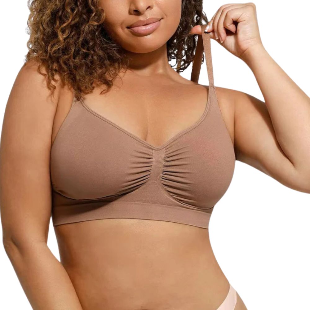 Magic Ruched Breathable Wireless Bralette - Magic Bra