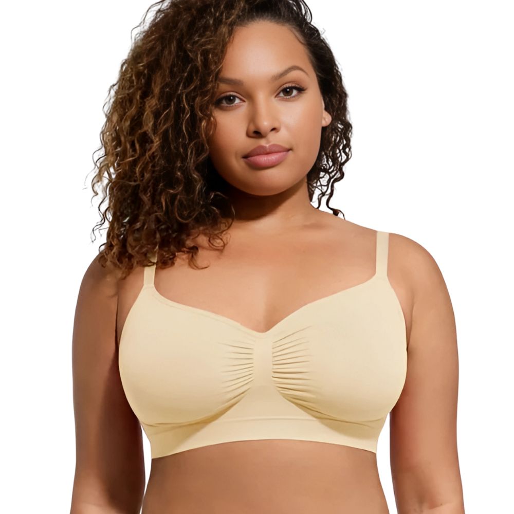 Magic Ruched Breathable Wireless Bralette - Magic Bra
