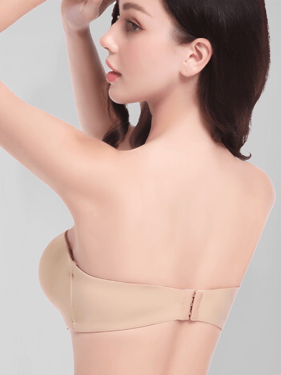 Magic Seamless Convertible Strapless Push - Up Demi Bra - Magic Bra