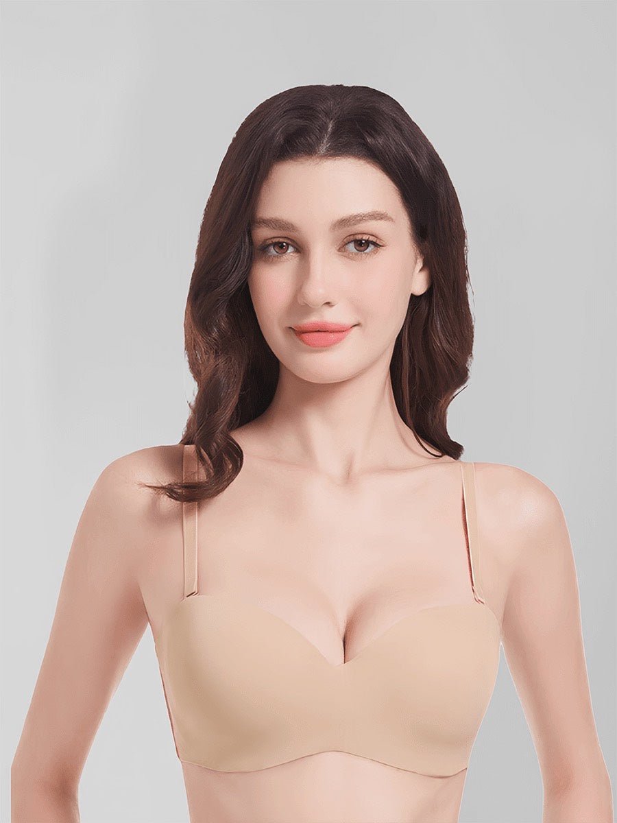 Magic Seamless Convertible Strapless Push - Up Demi Bra - Magic Bra