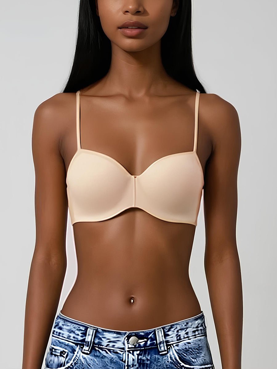 Magic Seamless Convertible Strapless Push - Up Demi Bra - Magic Bra