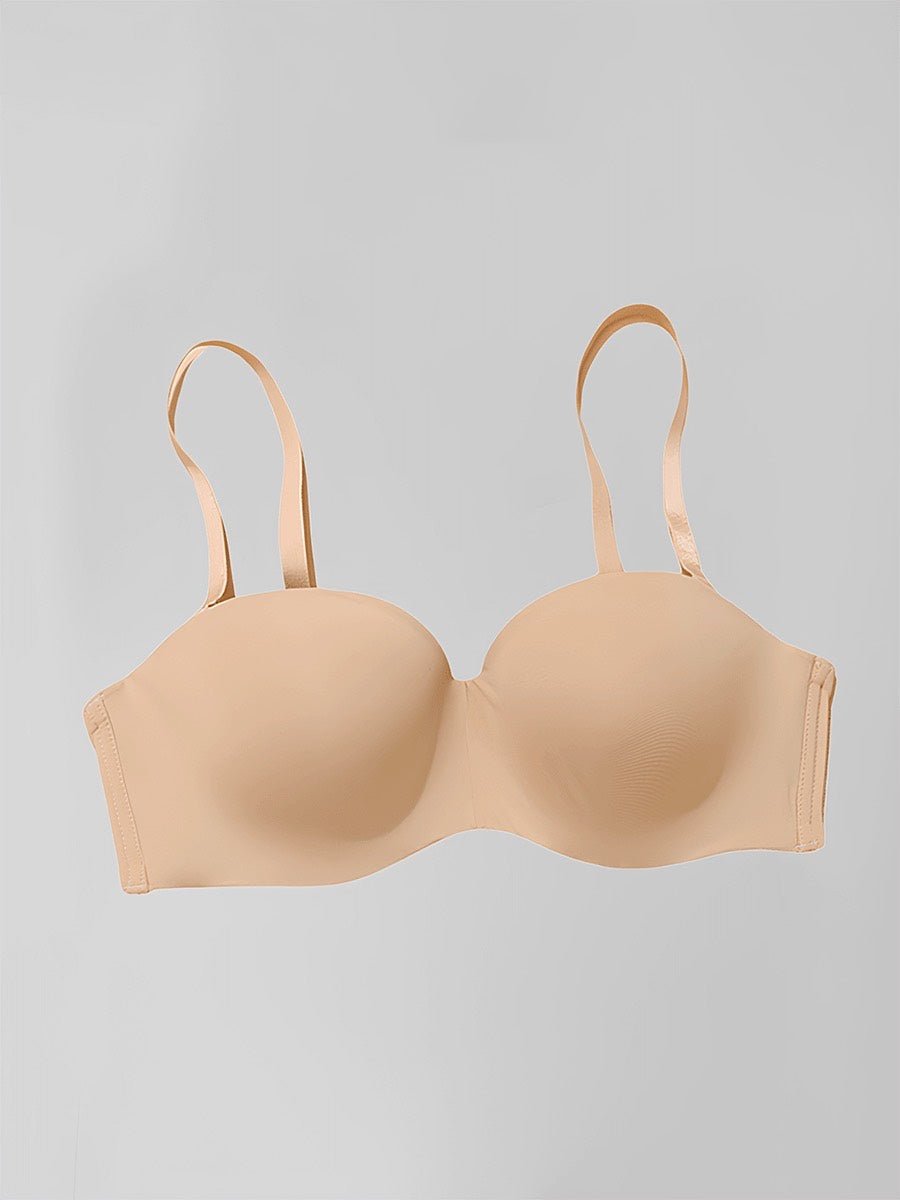 Magic Seamless Convertible Strapless Push - Up Demi Bra - Magic Bra