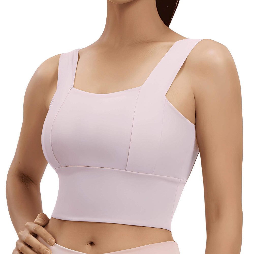 Magic Square Neck Sports Bra | Breathable Activewear with Wide Straps - Magic Bra