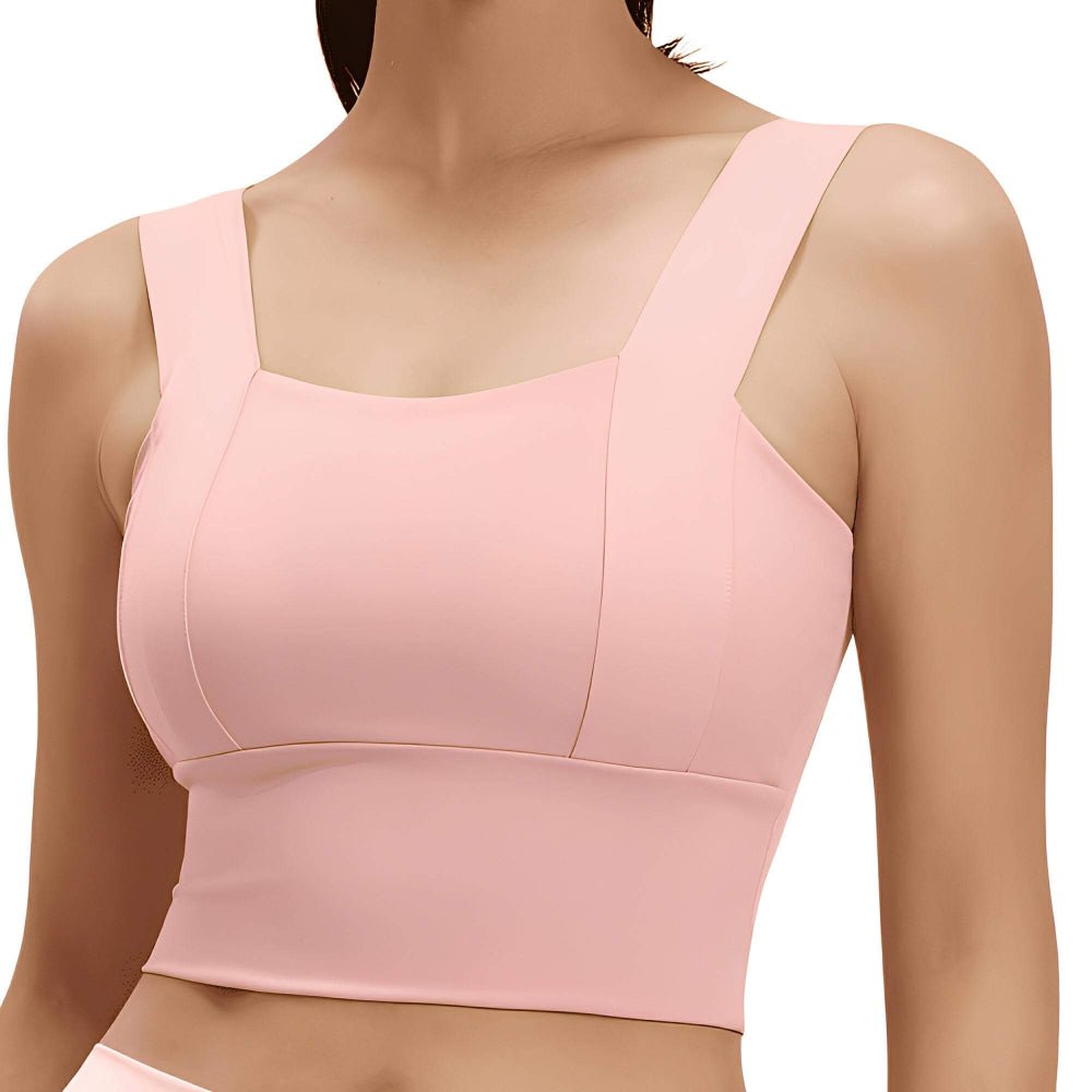 Magic Square Neck Sports Bra | Breathable Activewear with Wide Straps - Magic Bra