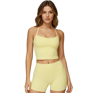 Magic Strappy Built - In Bra Tank Top with Removable Pads | Seamless Support Cami for Yoga & Everyday Wear - Magic Bra