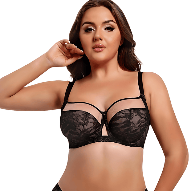 Magic Ultra Thin Full Coverage Lace Underwire Plus Size Bra - Magic Bra