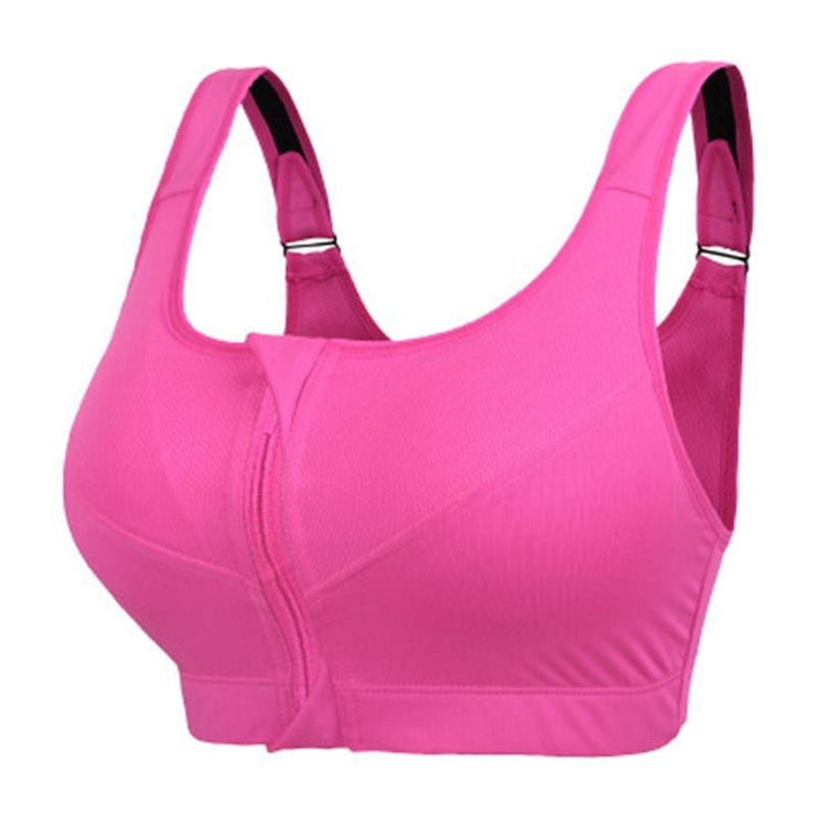 Front Zipper Full Cup Lift Bra, 2023 New Women's Zip Front Sports Bra,  Wireless lace Bras for Women (Color : Pink, Size : 44) : :  Clothing, Shoes & Accessories