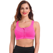 Women's Floral Wireless Charm Bras Front Closure Full Coverage Comfort  Sports Bras Easy Close Fit Breathable Everyday Bra