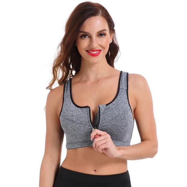 URMAGIC Push-up Mesh Sports Bras for Women-Front/Back Cutout Sexy Workout  Yoga Crop Top 