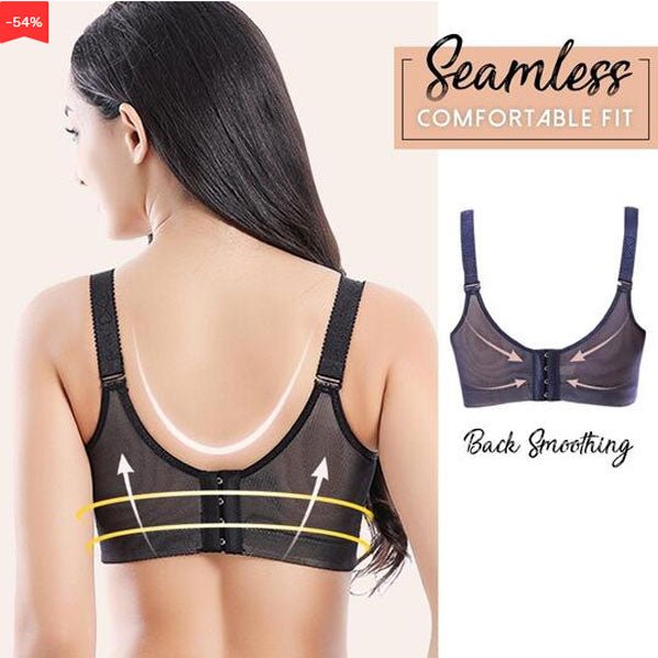 Women's Back Smoothing Bra Seamless Wirefree Lace Bra
