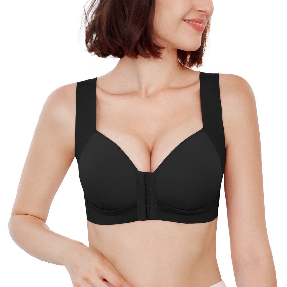 2023 New Seamless Front Closure Push-Up Bra Set For Women, With