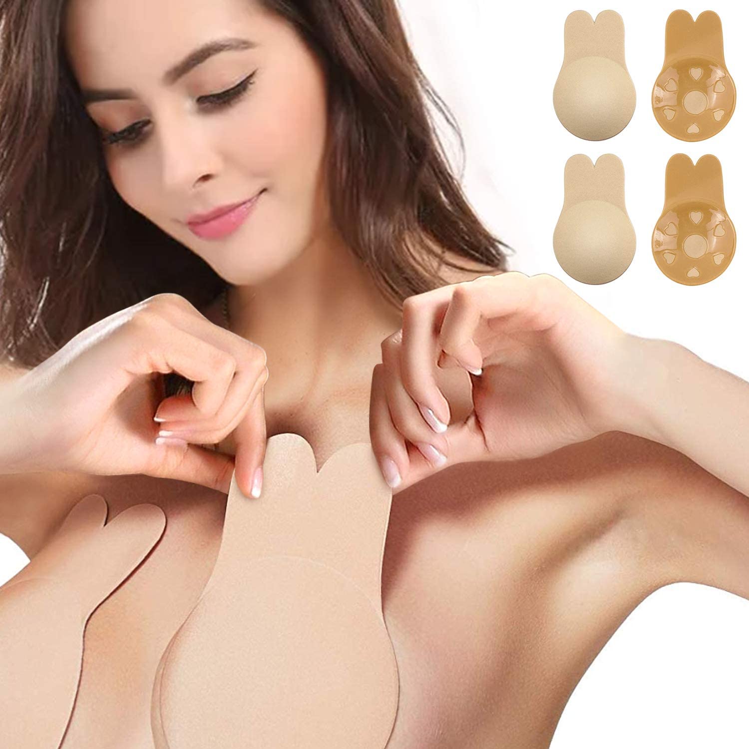 10 Pcs Magic DIY Prevent Sagging Sticky Breast Lift Shape Tape/ Summer Sexy  Waterproof Invisible Sticky Bra Lift Tape