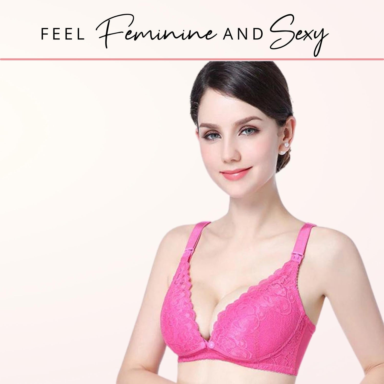 Magic Underwire Lace Breathable Nursing Bra - Magic Bra