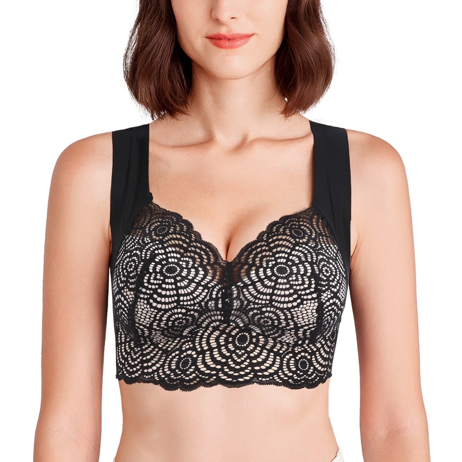 Magic Wire Free Lace Bras Thin Cup Plus Size - Magic Bra