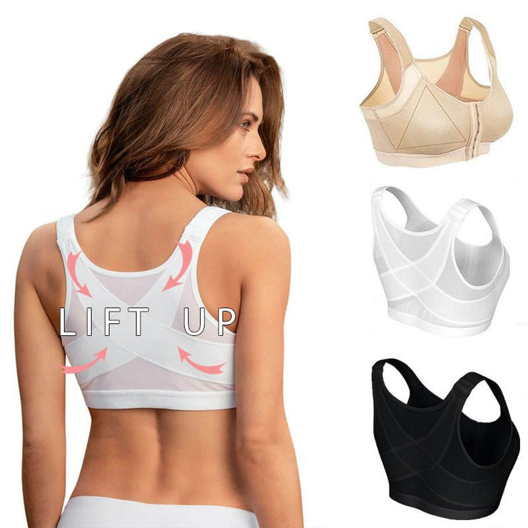 Wmbra Bra Wmbra Posture Correcting Thin Side-Receiving Auxiliary Breast Bra  Wireless Push-Up Comfy Bra Gather Wide Shoulder Straps Camisole Bra Yoga  Fitness Exercise Everyday Bra Beige : : Fashion